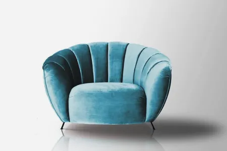 Blue Leaf Armchair